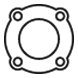 IVECO 98456735 Gasket, exhaust pipe